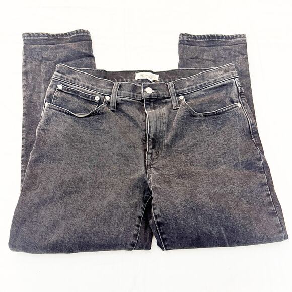 Madewell Tomboy Straight Charcoal Black Denim Jeans Size 30 - Picture 4 of 10
